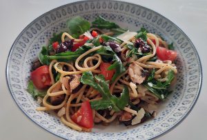 Spaghetti mit Rucola