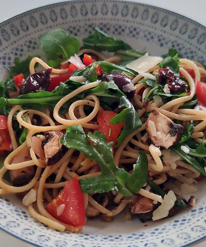 Spaghetti mit Rucola